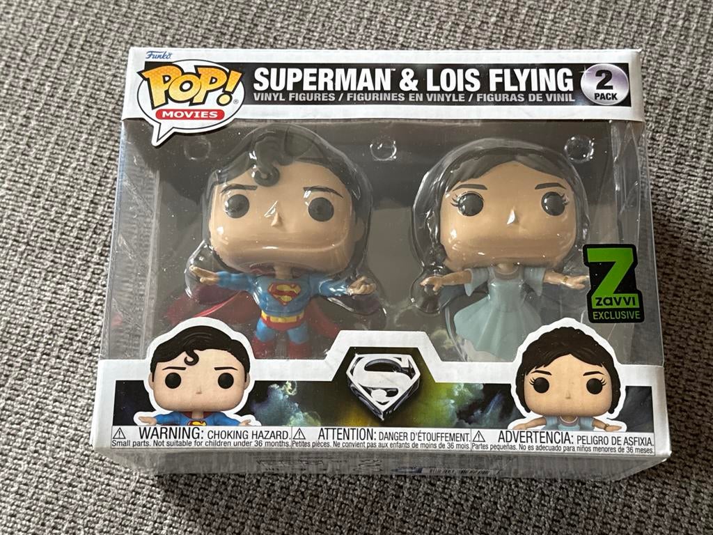 Funko Pop! Superman & Lois Flying 2-Pack Zavvi Exclusive, Verzamelen, Poppetjes en Figuurtjes, Nieuw, Ophalen of Verzenden