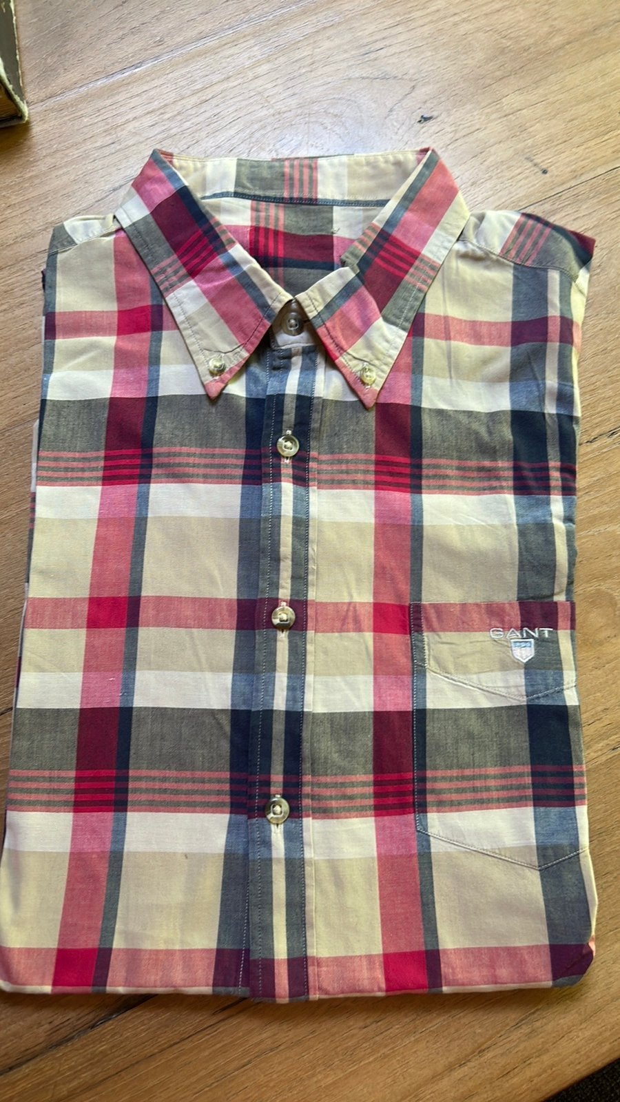 Gant Overhemd maat XXL, Ophalen of Verzenden, Zo goed als nieuw, Blauw, Overige halswijdtes