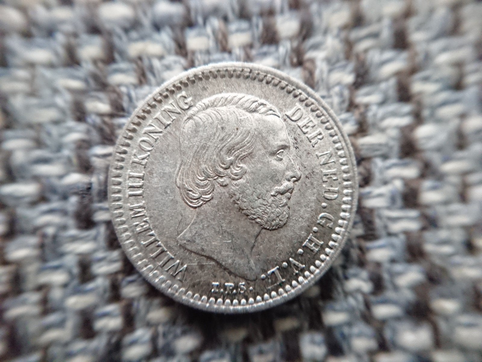 10 cent dubbeltje 1885 Willem III mooie kwaliteit, Ophalen of Verzenden, Koning Willem III, 10 cent