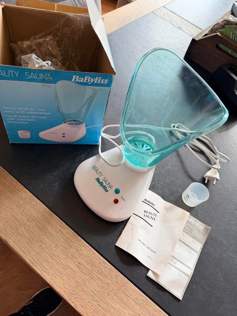 Babyliss Beauty Sauna gezichtssauna, Ophalen of Verzenden, Gebruikt, Gehele gezicht, Verzorging