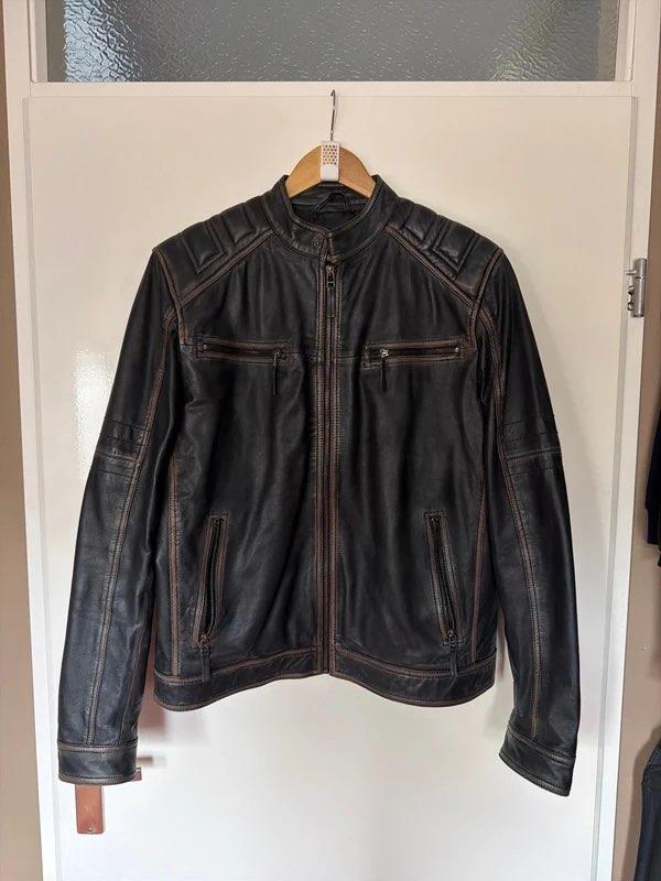 Dekkers Leren jas, Bruin, Maat 46/48 (XL) of groter, Ophalen of Verzenden, Onbekend