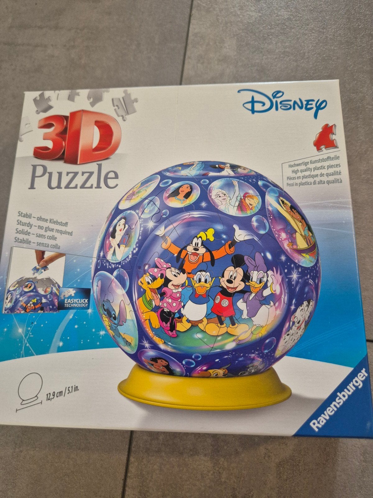 Disney 3D Puzzle Bal Ravensburger - Mickey & Vrienden, Ophalen of Verzenden, Meer dan 50 stukjes, Gebruikt, 6 jaar of ouder