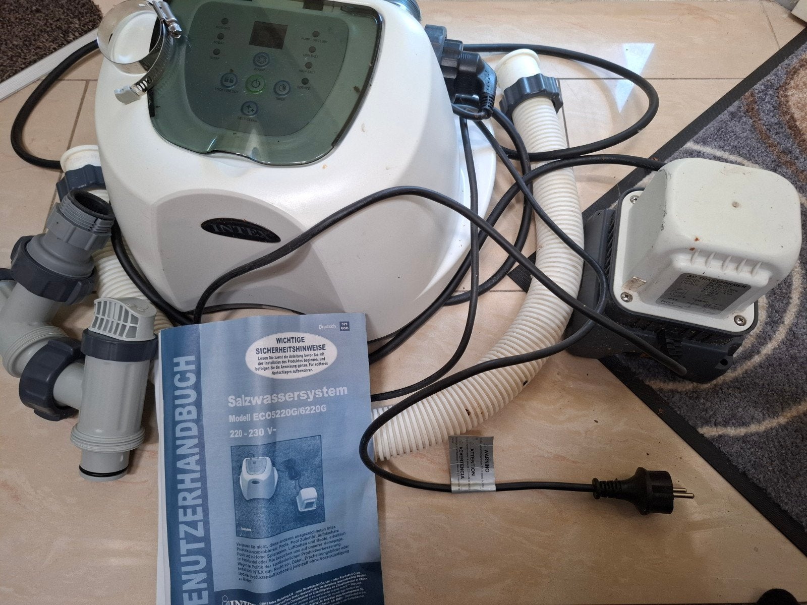 Intex ECO5220G Zoutwatersysteem voor Zwembad, Tuin en Terras, Zwembad-toebehoren, Ophalen, Gebruikt, Overige typen