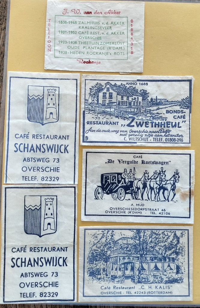 Overschie 160, Verzenden