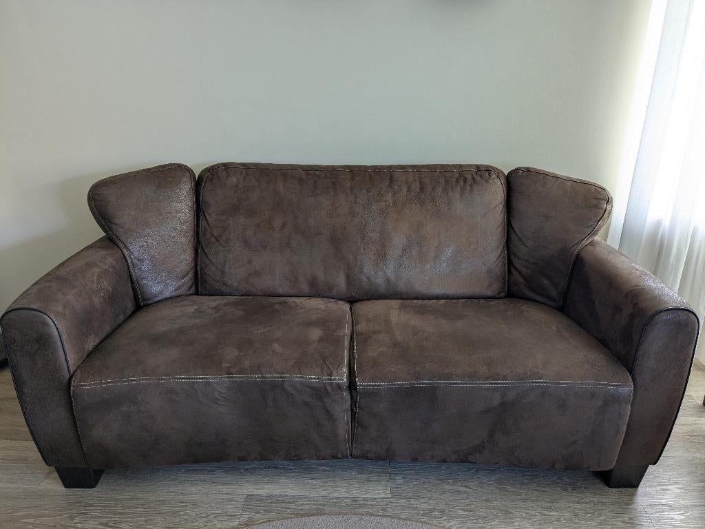 Bank 2,5 zits bank, Ophalen, Gebruikt, Minder dan 75 cm, Country