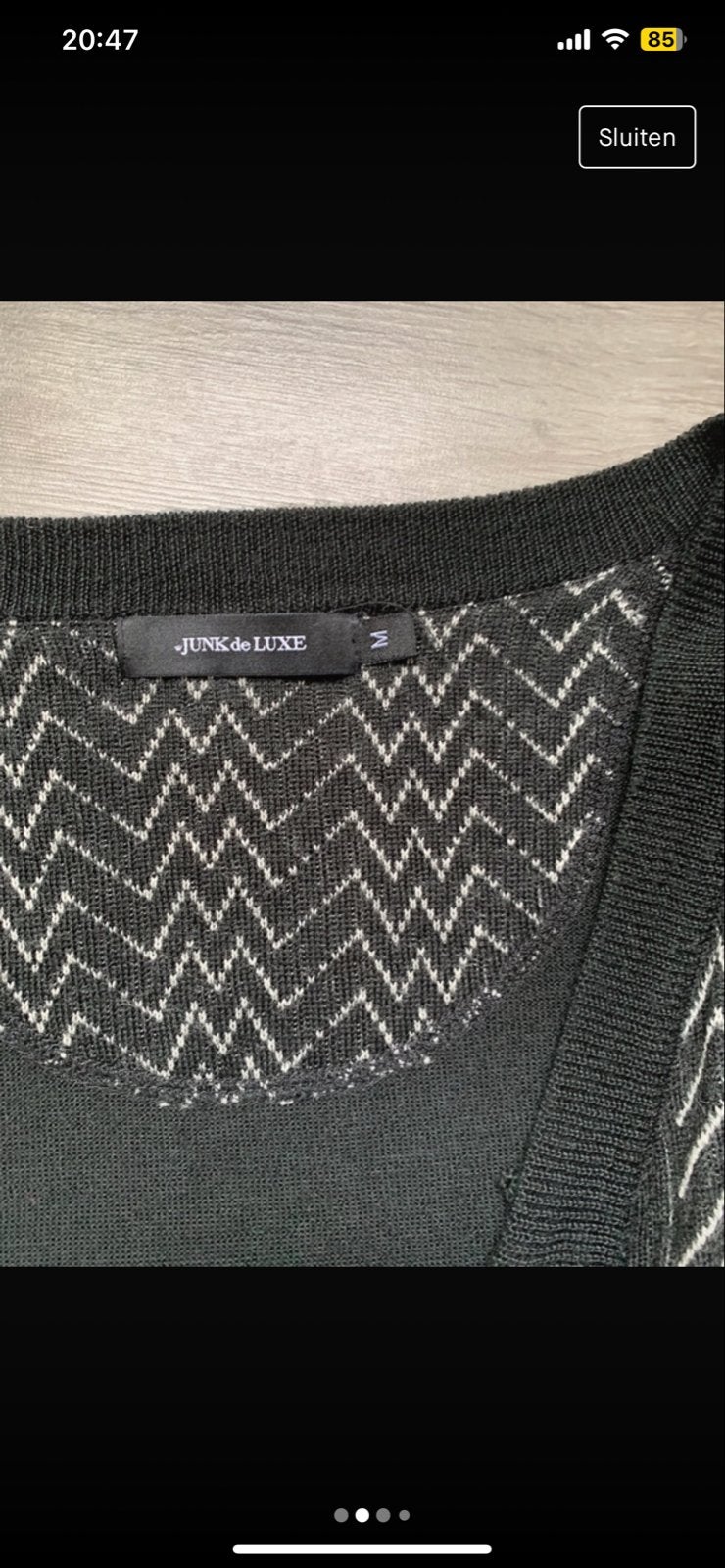 JUNK de LUXE vest maat M, Ophalen of Verzenden, Gedragen, Maat 48/50 (M), Zwart