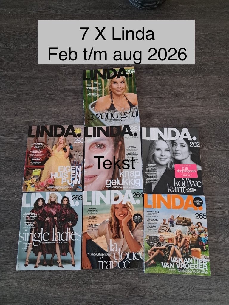 7x LINDA. Magazine - Feb t/m 2026, Ophalen of Verzenden, Zo goed als nieuw, Glossy