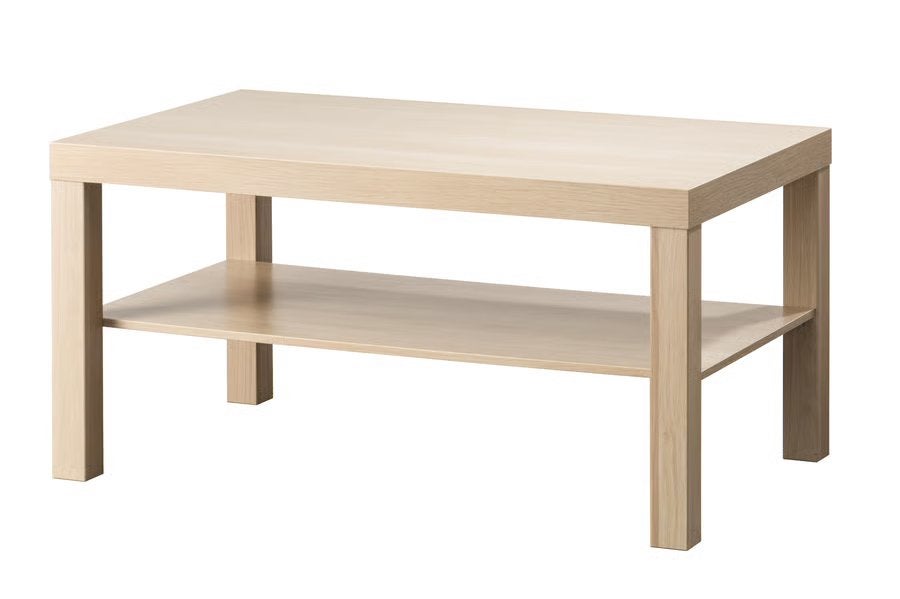 Koffietafel beige 90x55 cm, Ophalen, Gebruikt, 50 tot 100 cm, 50 tot 100 cm