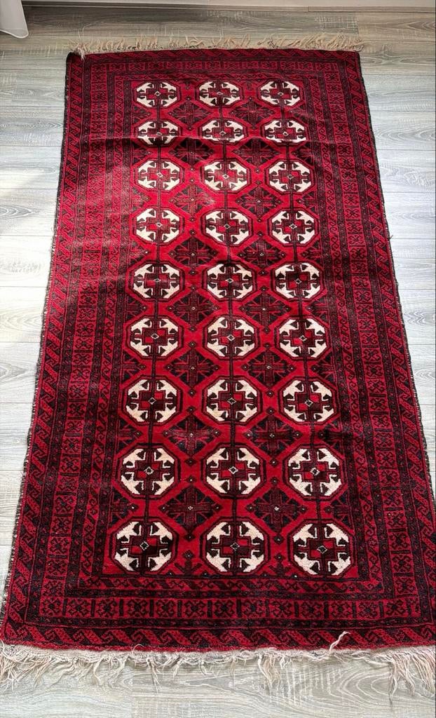 Prachtig Perzisch tapijt met traditioneel patroon, Ophalen, Gebruikt, 100 tot 150 cm, 200 cm of meer