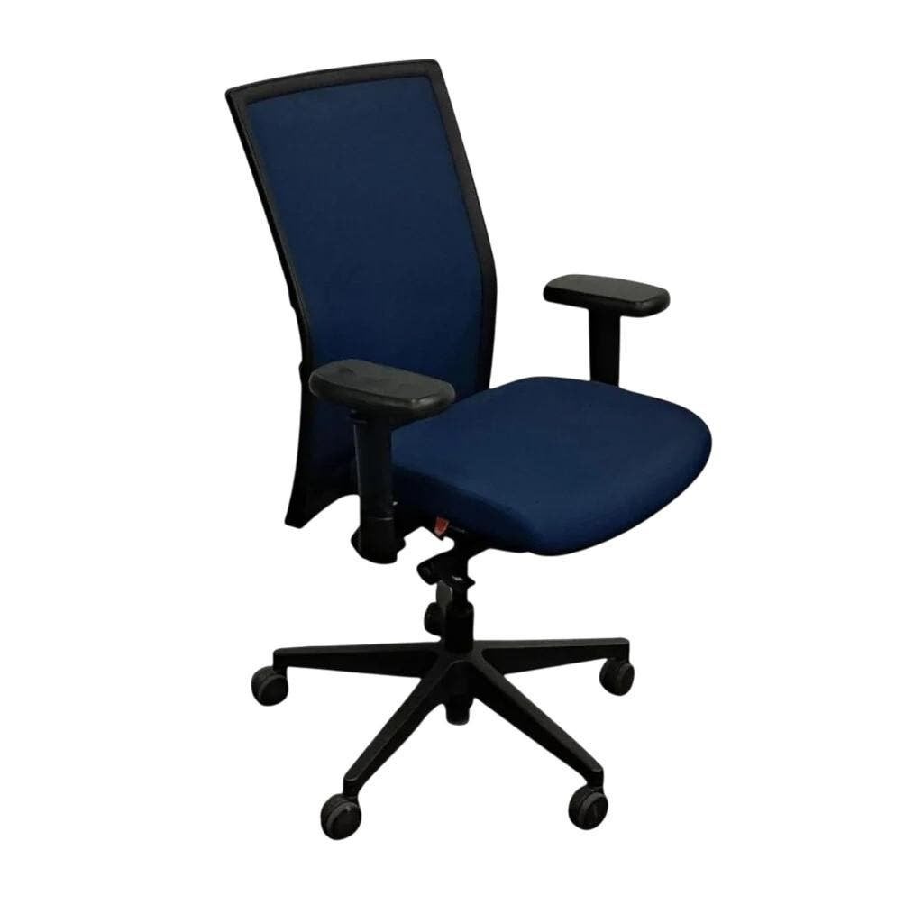 Gispen Omnis Bureaustoel Blauw, Gebruikt, Blauw, Ophalen of Verzenden, Bureaustoel