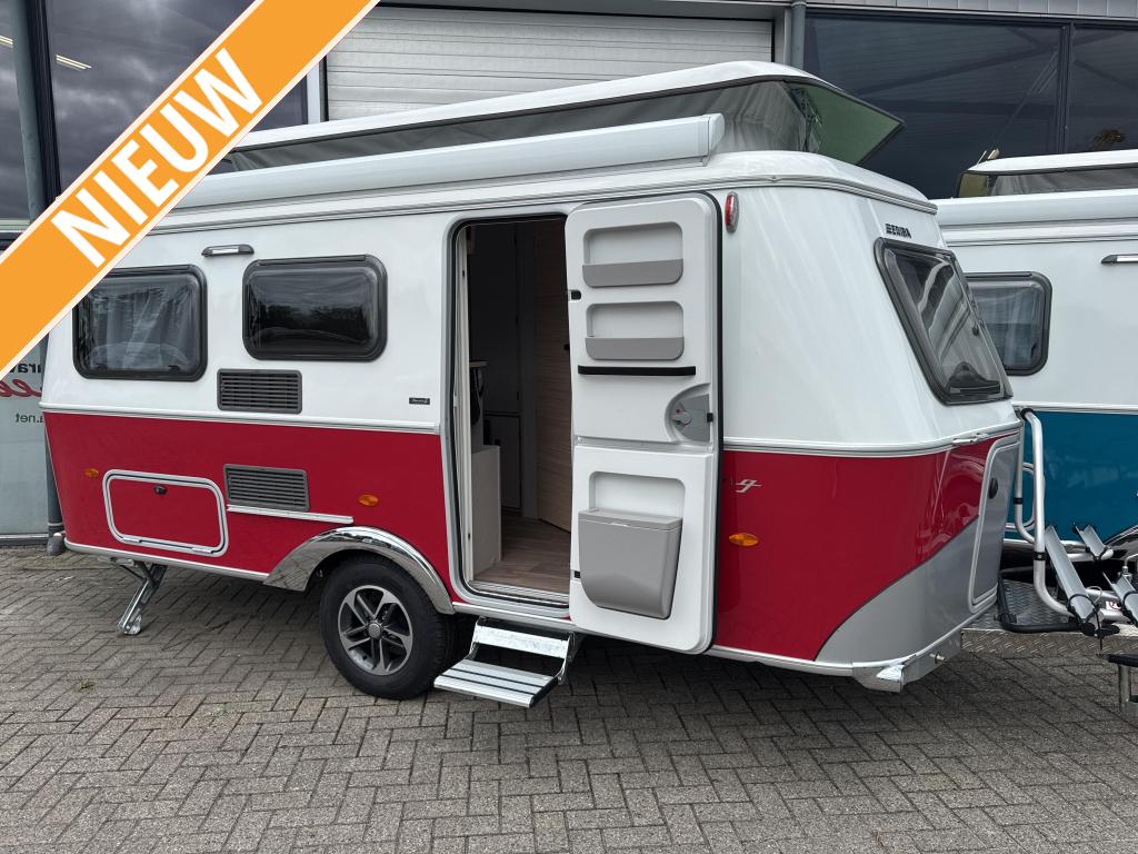 Eriba Touring 530 Tango Red 2025 Luifel/fietsendrager, Caravans en Kamperen, Caravans, Standaardzit, Bedrijf, 4 tot 5 meter, Eriba