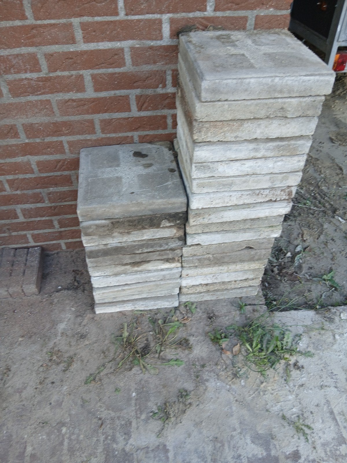 Gebruikte terrastegels - Ideaal voor tuin of pad, Ophalen, Gebruikt
