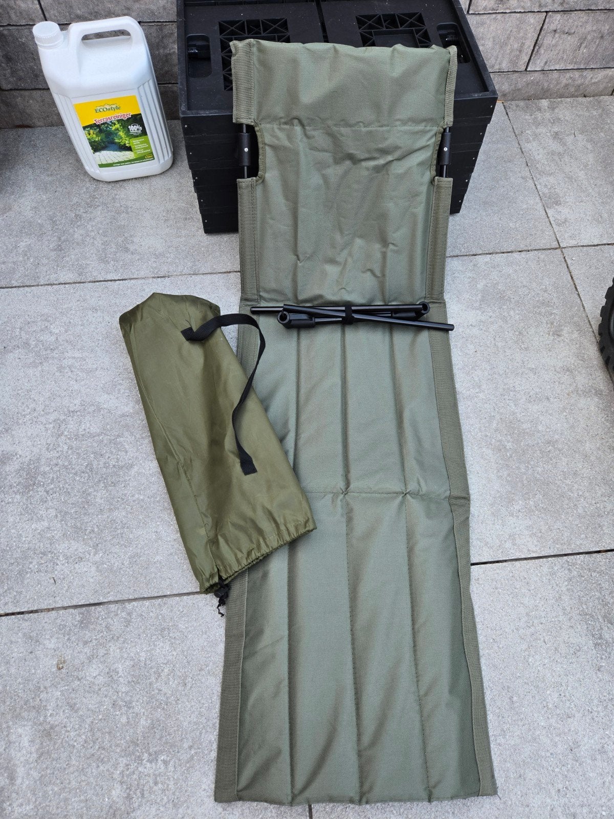 Opvouwbaar ligbed - Ideaal voor kamperen, Caravans en Kamperen, Kampeeraccessoires, Gebruikt, Ophalen of Verzenden