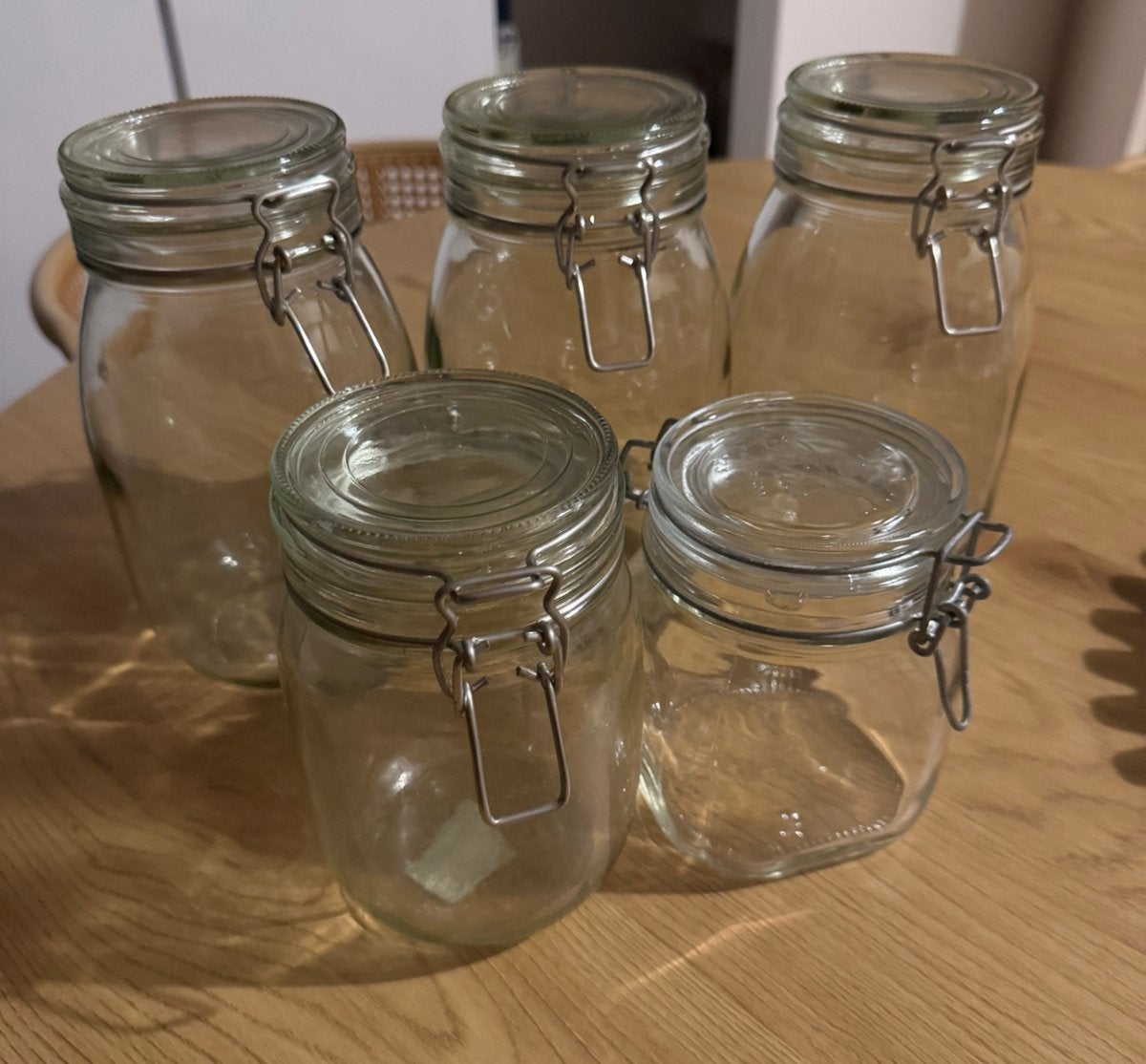 Ikea korken voorraadpotten glas, Ophalen, Zo goed als nieuw, Glas, Pot, Bus of Blik