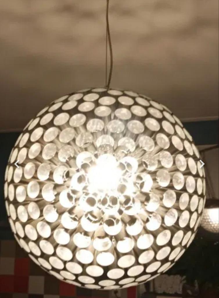 Aluminium Design Plafondlamp Space Age 48cm, Ophalen of Verzenden, Zo goed als nieuw, Overige materialen, Space Age Kenwell