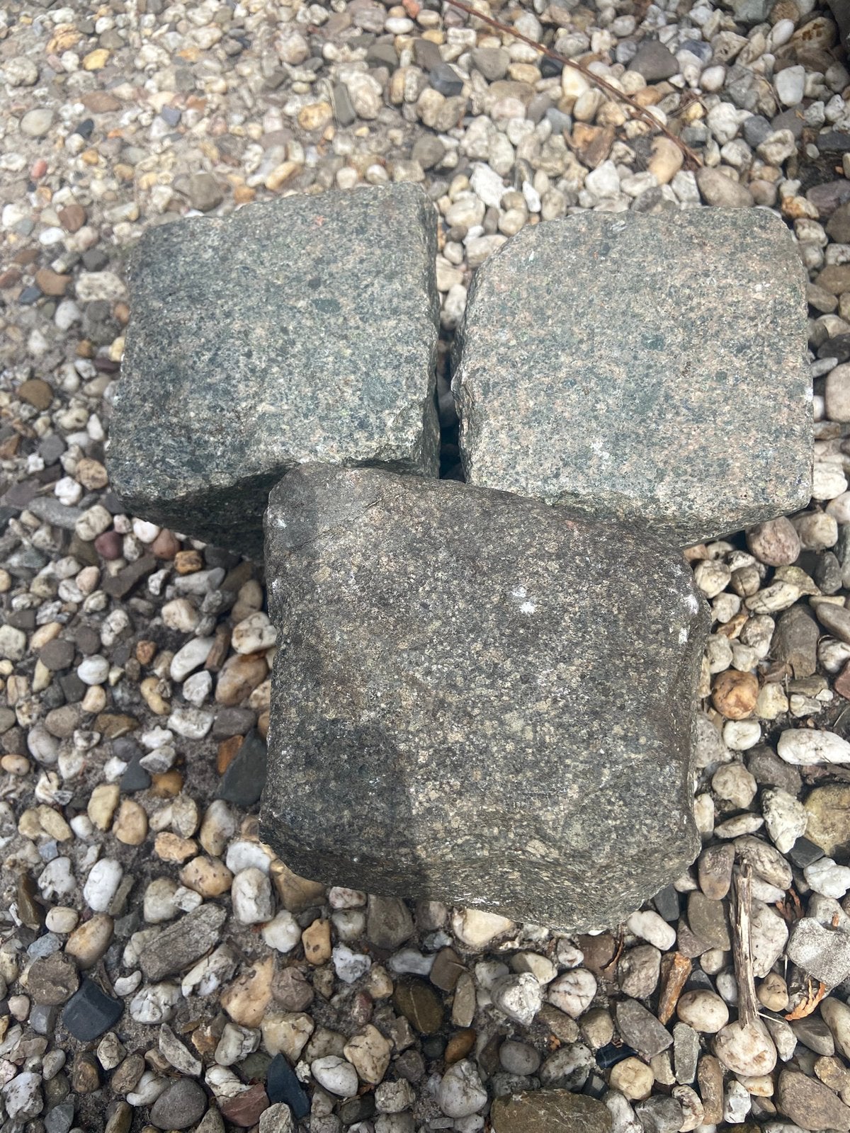 Natuurstenen keien / kinderkoppen 12x12cm, 150x (0,50 / st), Tuin en Terras, Ophalen, Gebruikt, Overige materialen