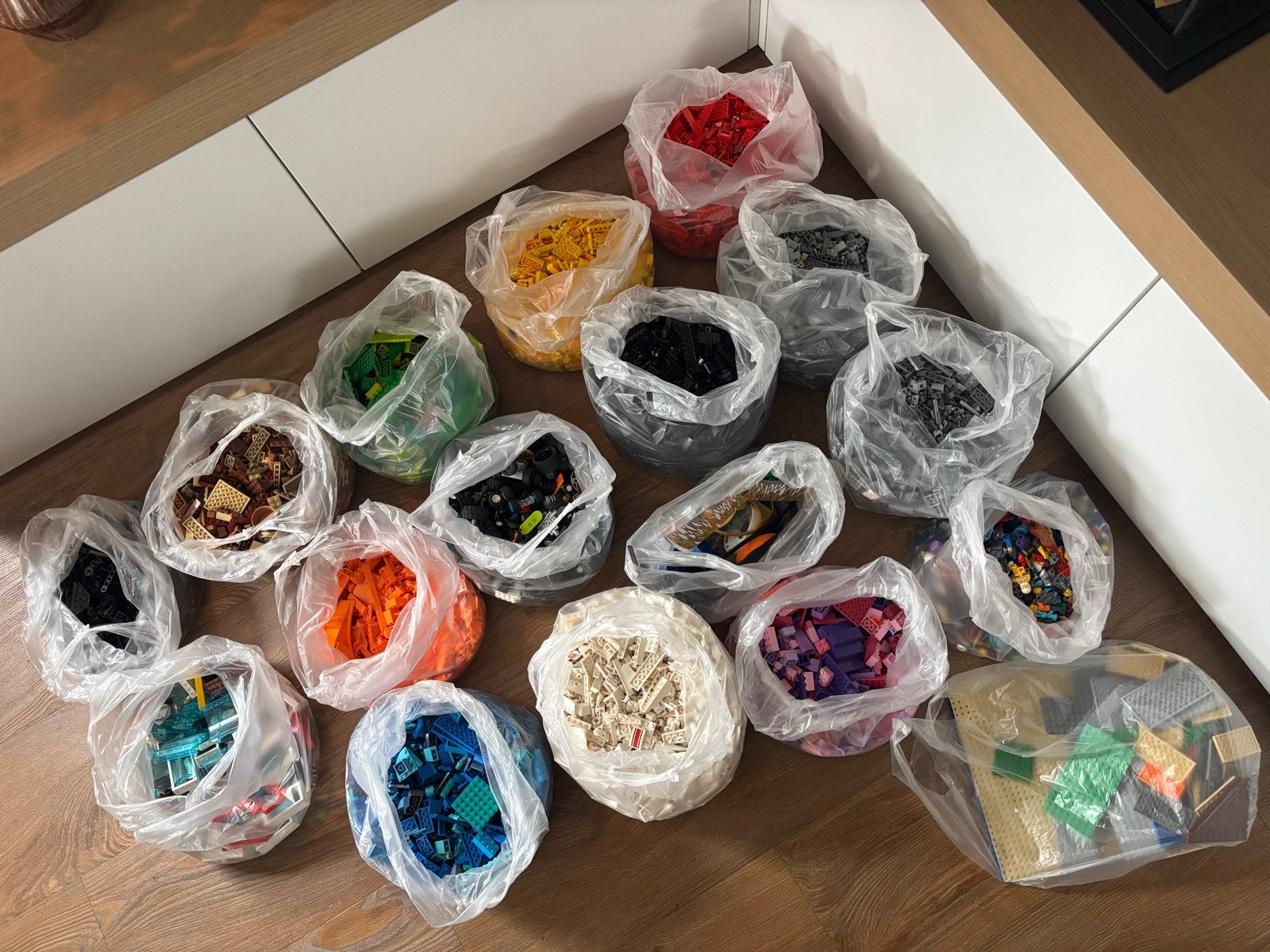 Zeer grote partij LEGO blokken en handleidingen (Ruim 22 kg), Ophalen, Gebruikt, Overige merken