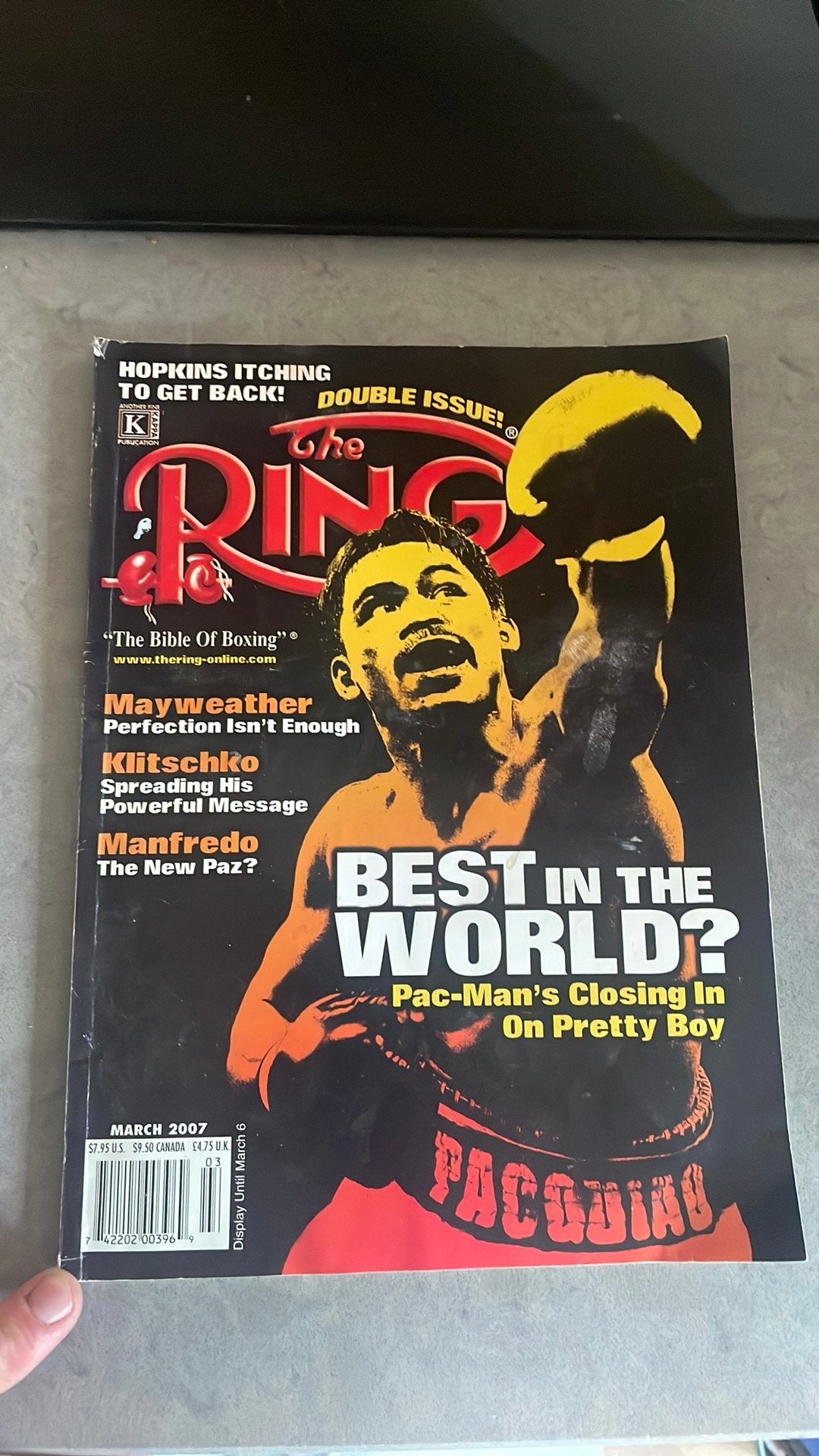 The Ring Magazine - Maart 2007 - Manny Pacquiao, Ophalen of Verzenden, Zo goed als nieuw, Overige typen