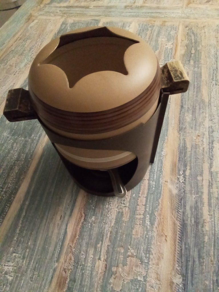 Fonduepan, Ophalen, Gebruikt, Brander, Fonduepan