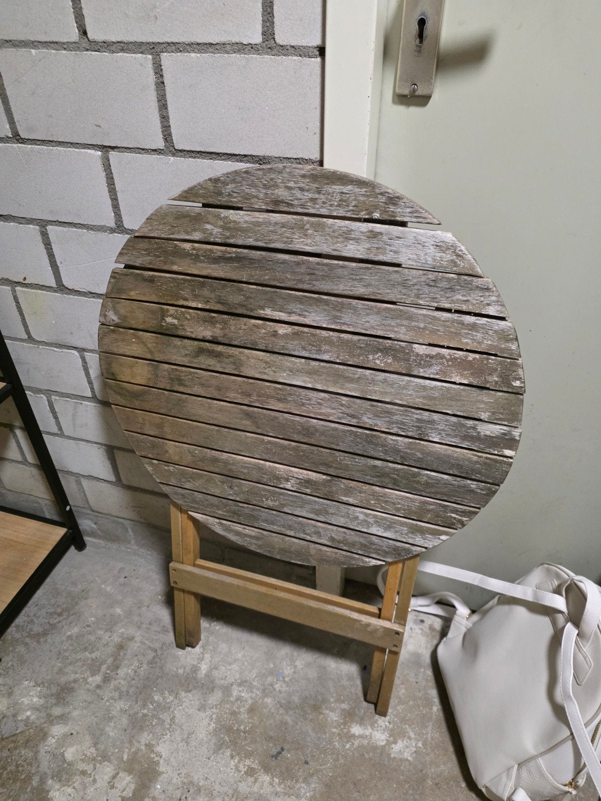 Balkontafeltje - Gebruikt, functioneert nog, Ophalen, Gebruikt, Rechthoekig, Kunststof