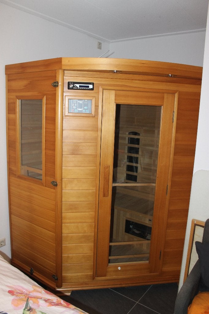 Infraroodsauna 5-hoek, Ophalen, Zo goed als nieuw, Infrarood, Complete sauna