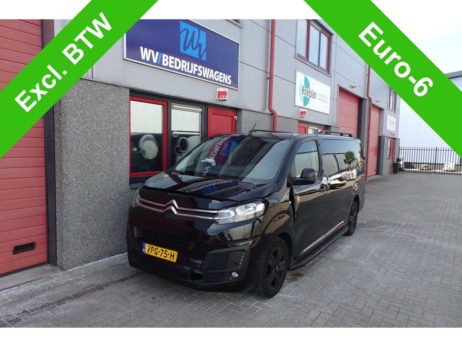 Citroën Jumpy 2.0 BlueHDI 120 XL Club DC leer navi volle bu, Overige carrosserieën, Citroën, Info@wvbedrijfswagens.nl, Zwart
