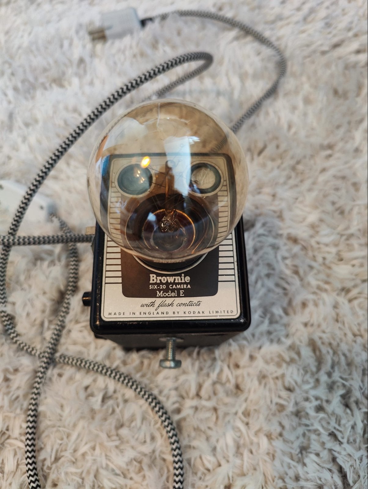 Unieke Vintage Kodak Brownie Lamp, Ophalen