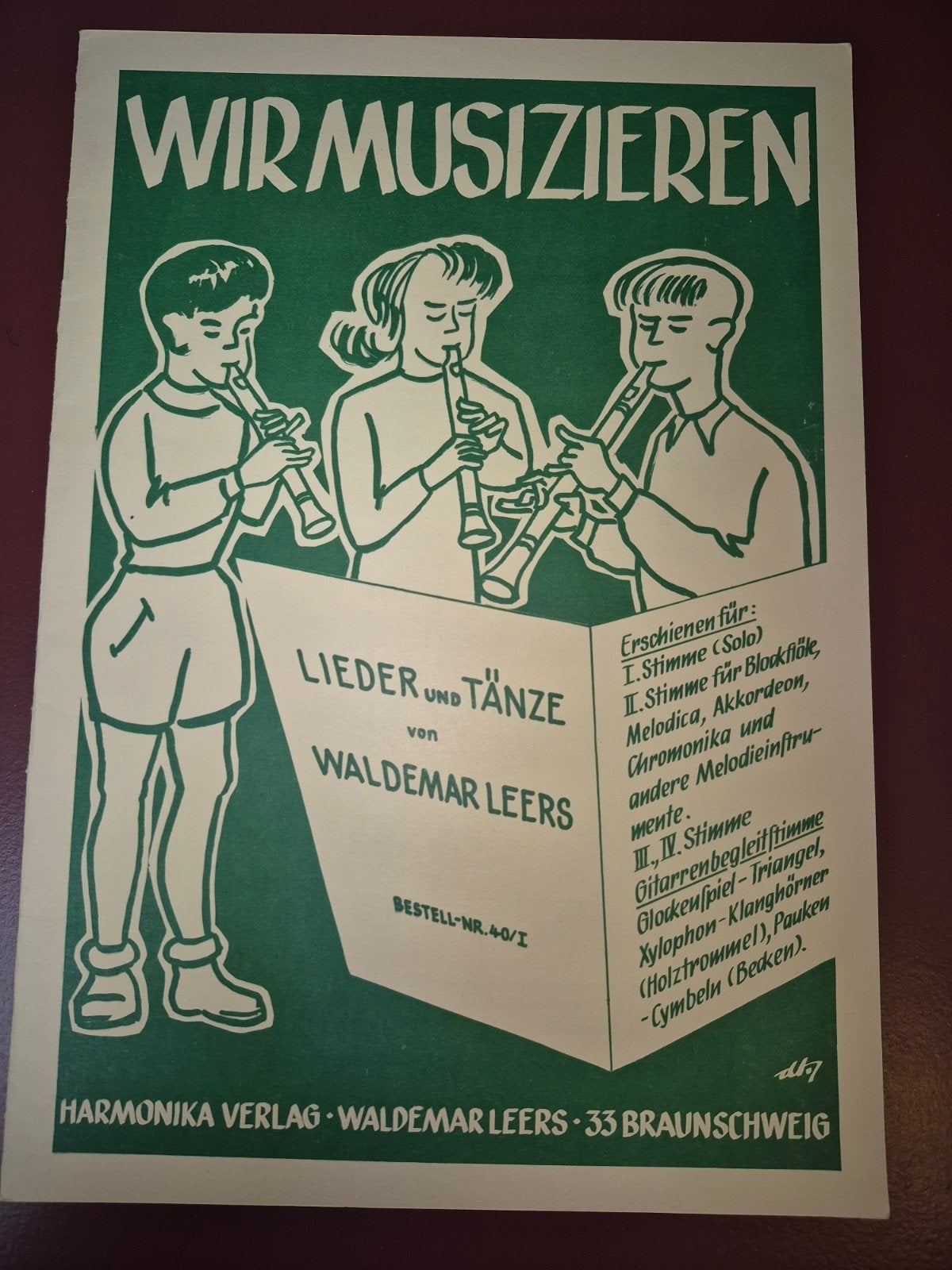 Wir Musizieren - Lieder und Tänze - Waldemar Leers, Gebruikt, Les of Cursus, Ophalen of Verzenden, Orkest