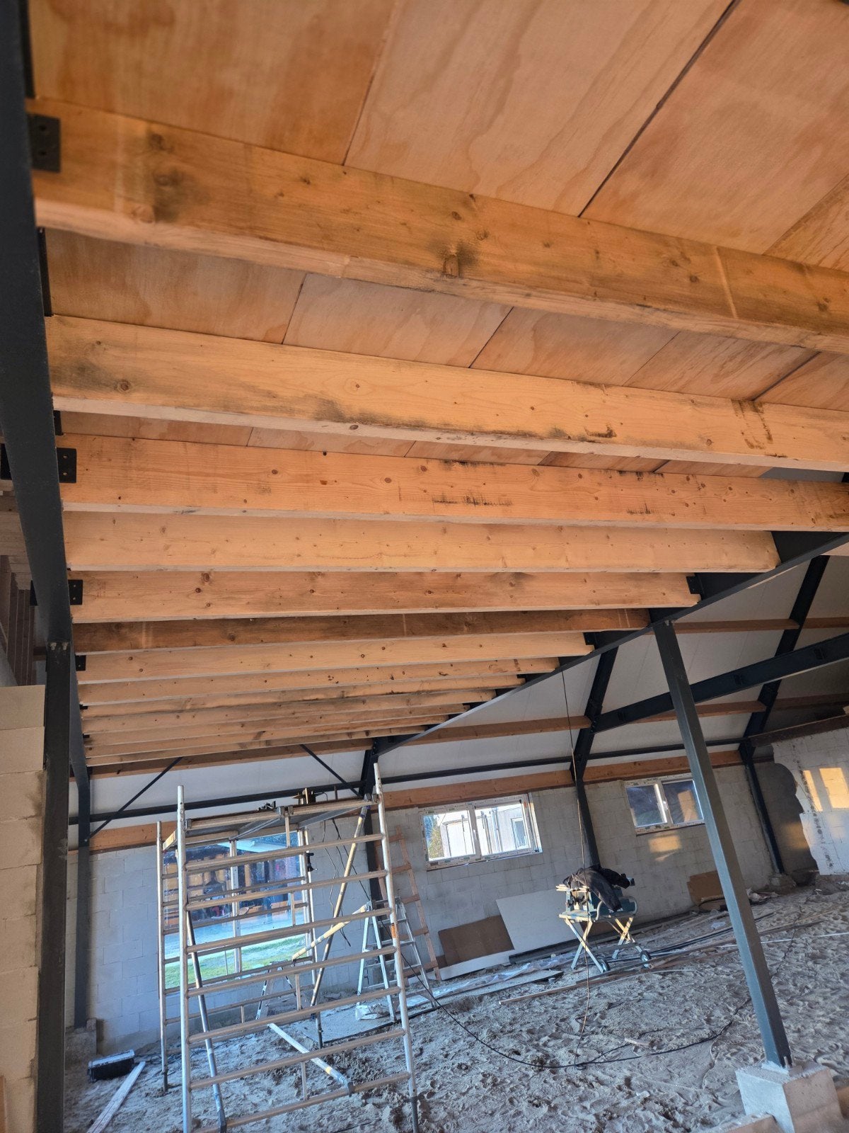 houten balken 5.10 X 245 X 7, Ophalen, Veranda
