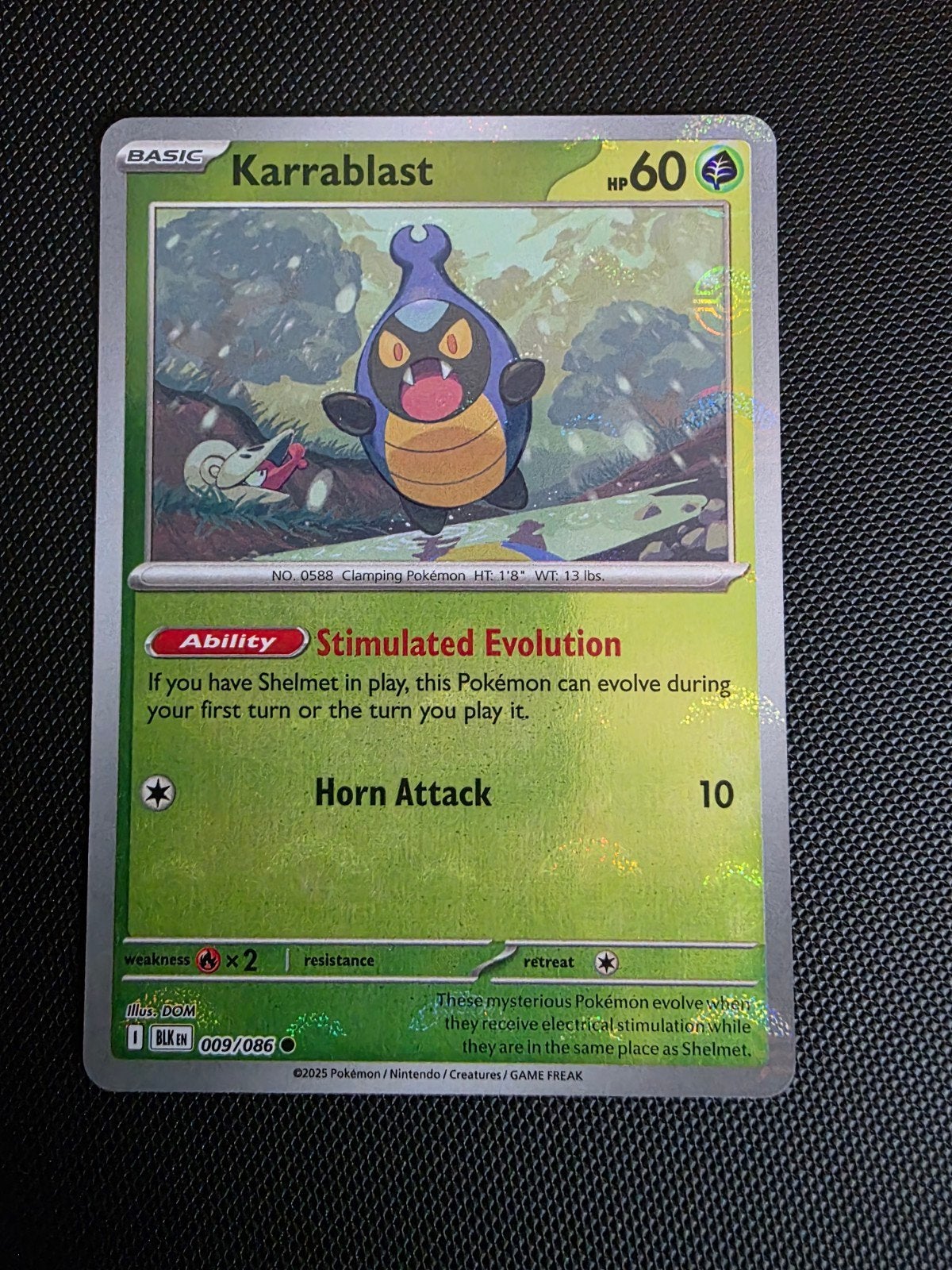 karrablast #009 black bolt pokeball, Ophalen of Verzenden, Nieuw, Losse kaart