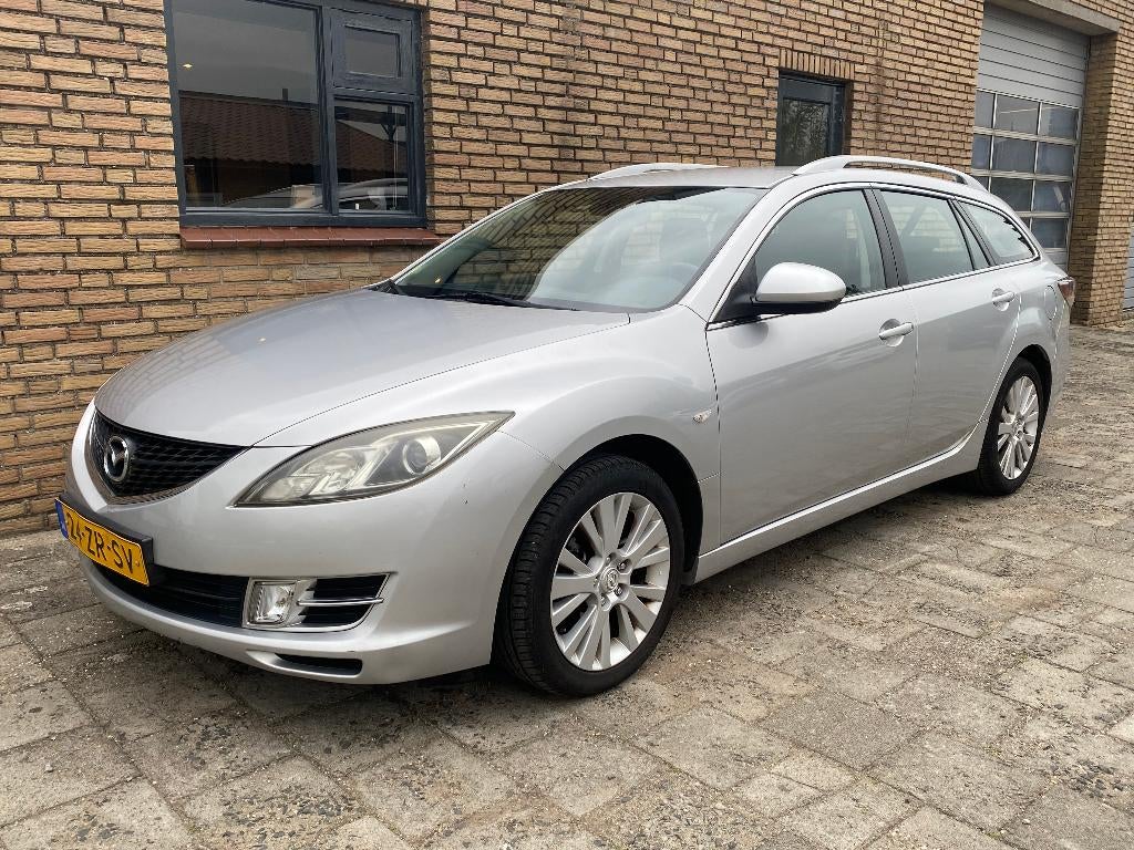 Mazda 6 2.0 Sportbreak MET NIEUWE APK, Voorwielaandrijving, 1330 kg, Stof, Zwart
