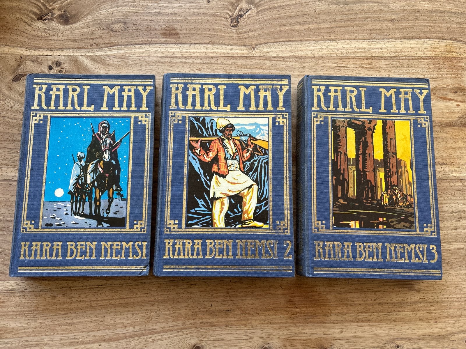 Karl May - Kara Ben Nemsi (deel 1, 2, 3), Ophalen of Verzenden, Gelezen