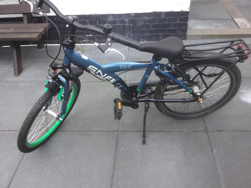 Stoere loekie snake 22 inch  frame 34cm  3 versnellingen, Fietsen en Brommers, Fietsen | Jongens, Ophalen, Terugtraprem, 22 inch