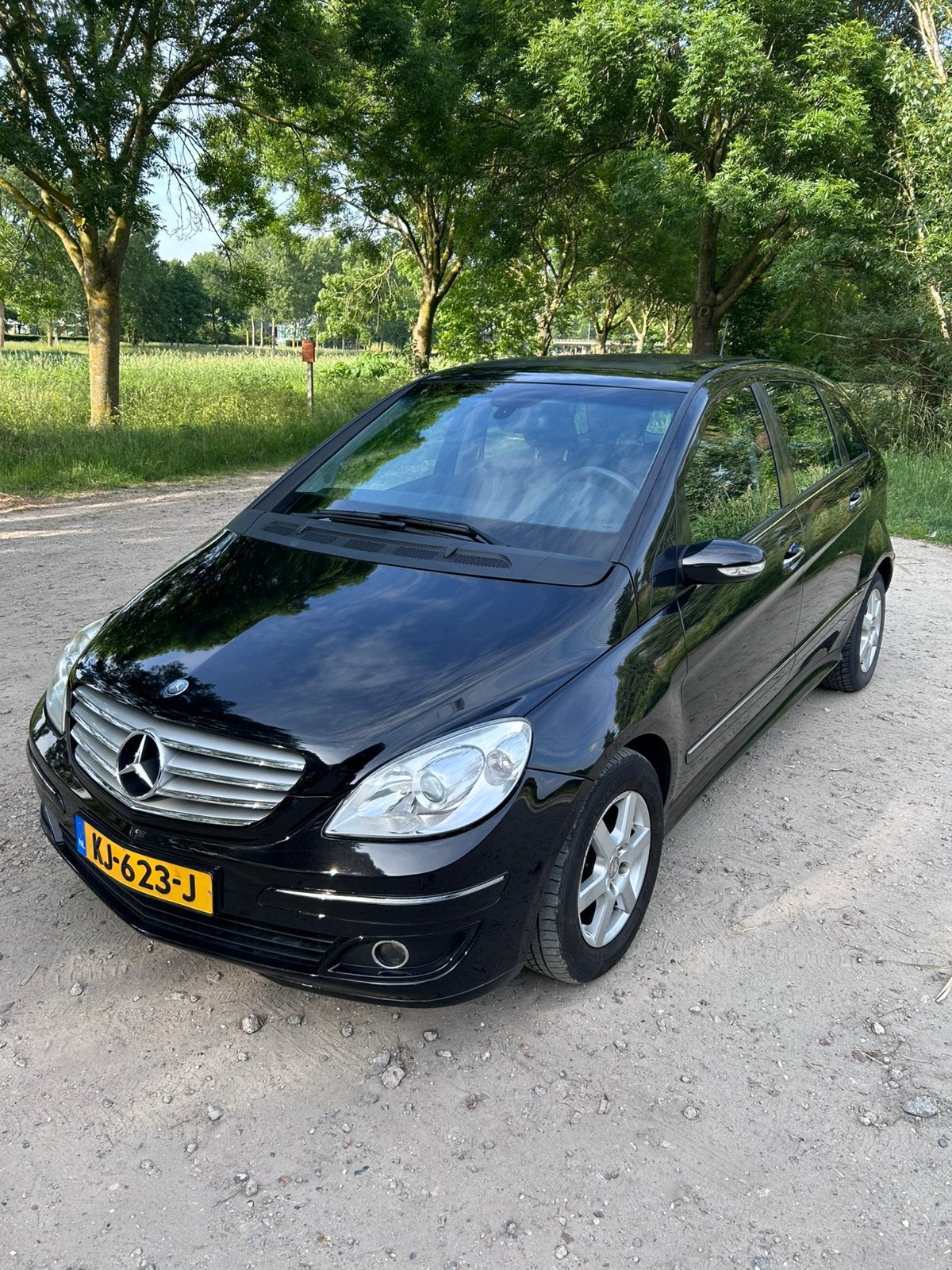 Mercedes-Benz B-Klasse 1.7 B170 5DRS CVT 2007 Zwart, Auto's, Stof, 4 cilinders, Zwart, 14 km/l