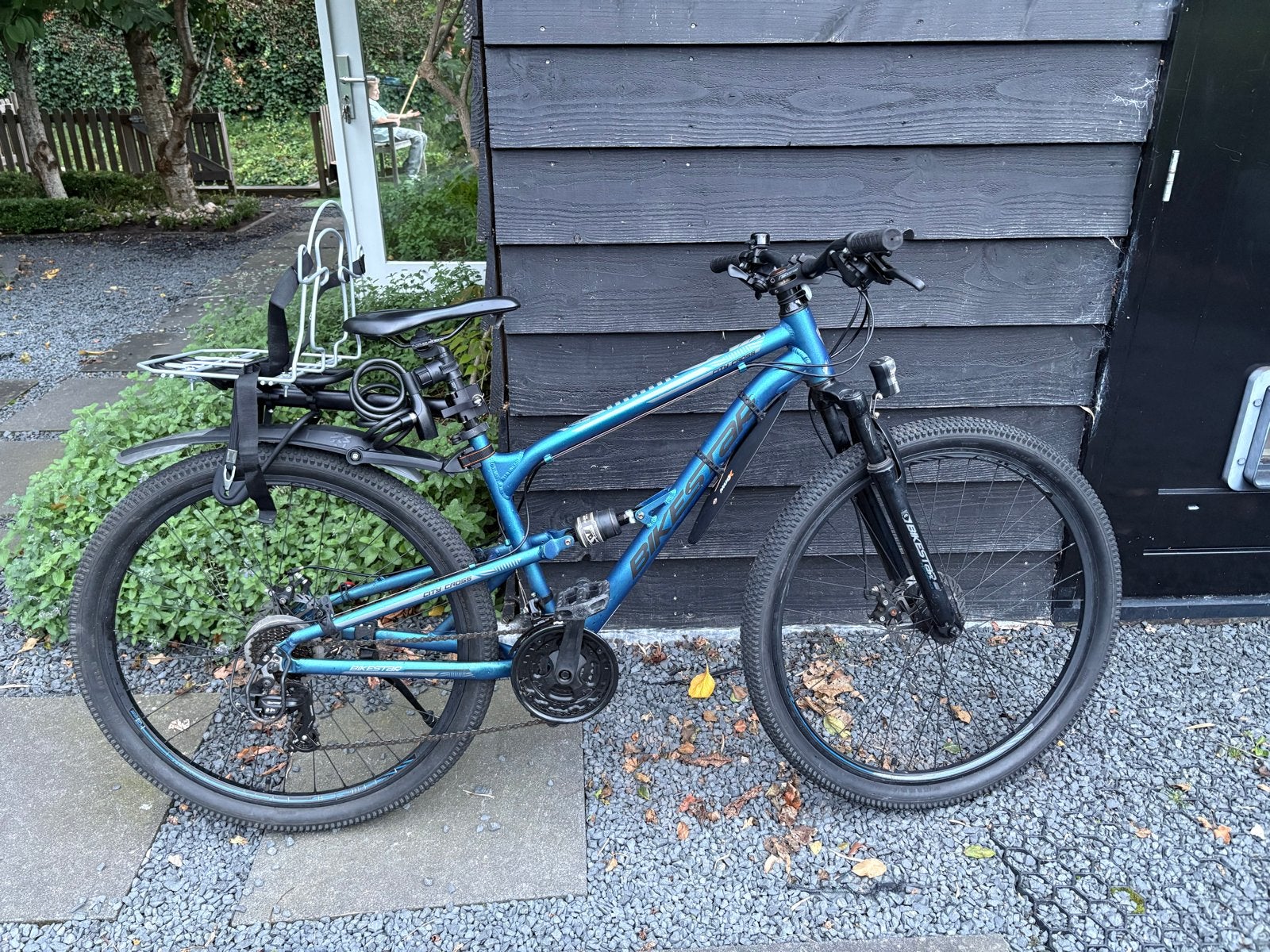 1 jaar oude 26 inch jongens mountainbike met vering, Gebruikt, 49 tot 53 cm, Schijfrem, Ophalen