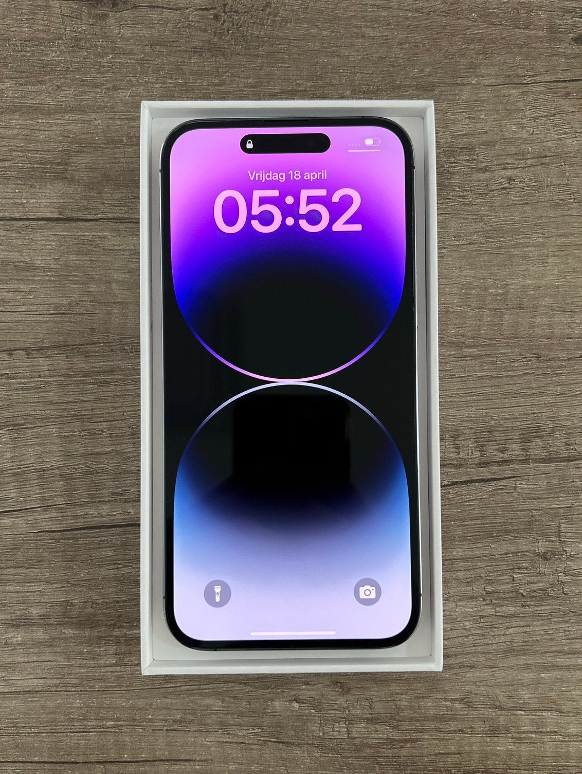 iPhone 14 Pro 128GB Dieppaars – KRASVRIJ!, Paars, Ophalen of Verzenden, Zo goed als nieuw, 81 %