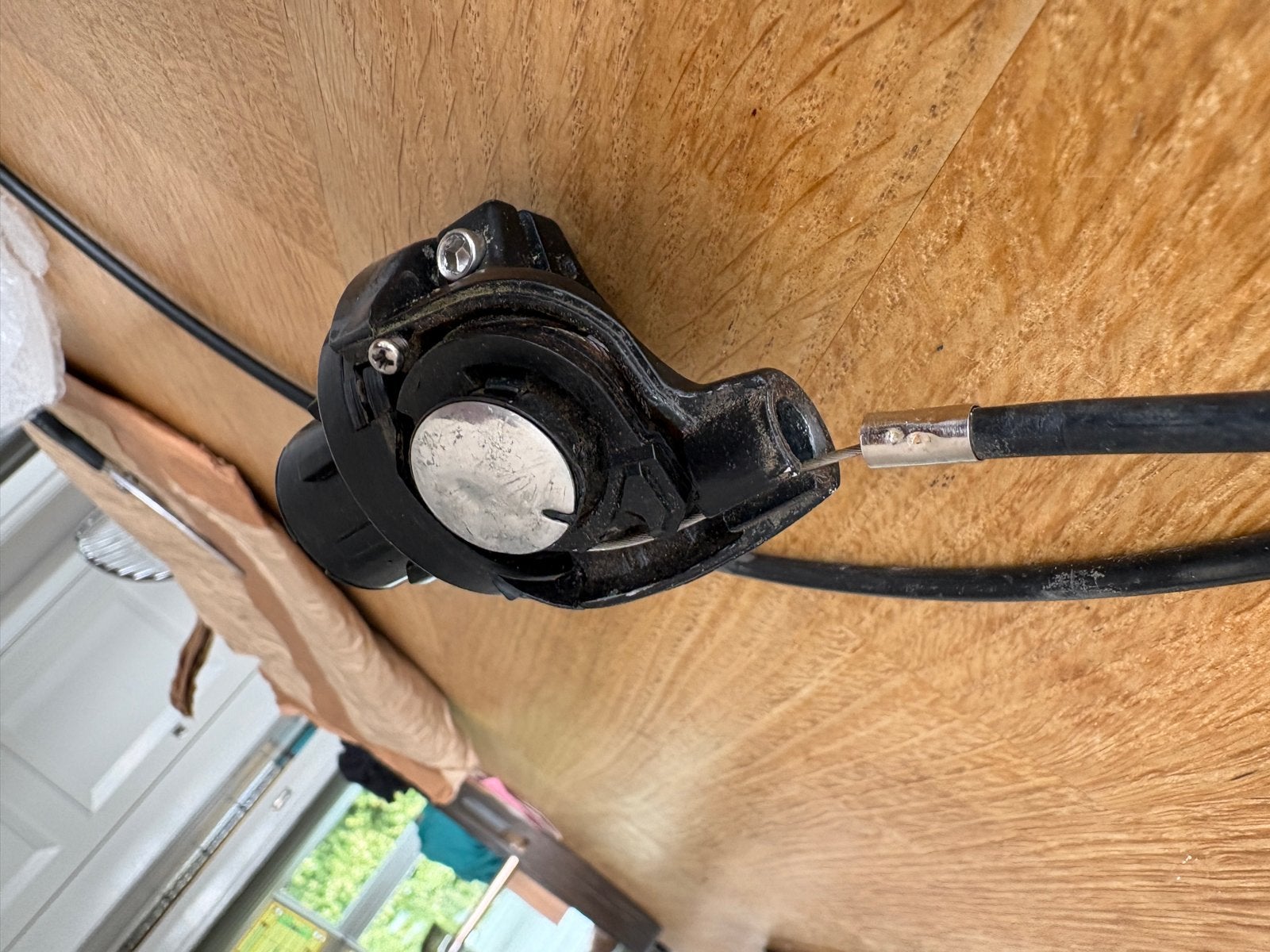 Shimano Nexus 3-speed draaischakelaar met kabel incompleet, Gebruikt, Kunststof, Ophalen of Verzenden, Derailleur of Ketting