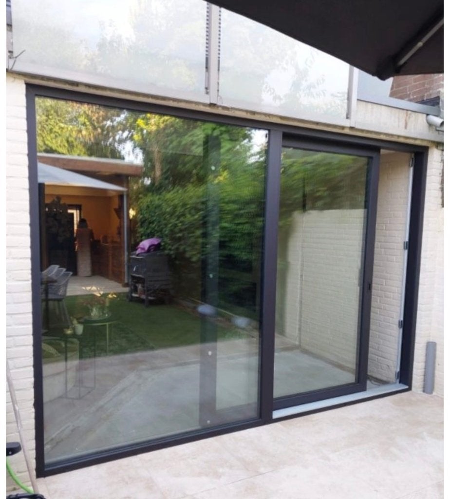 2 delige slide schuifpuien/kunststof/triple glas/uw 0.5