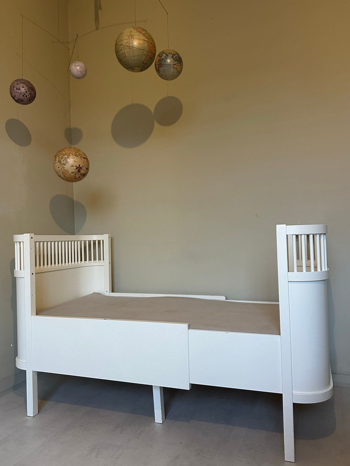 Sebra Kili baby en junior meegroeibed wit - Gebruikt, Ophalen, Wit, 200 cm, Hout
