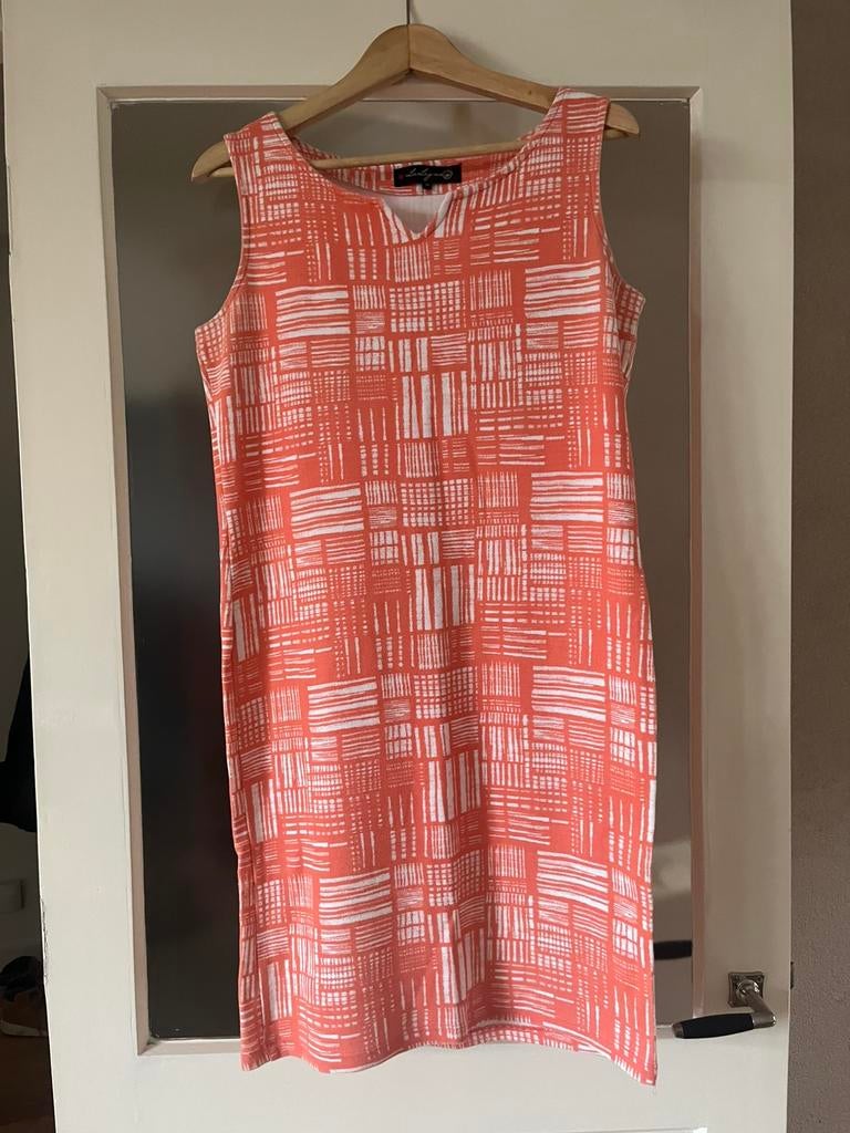 La Ligna oranje jurk M katoen, Maat 38/40 (M), Oranje, Ophalen of Verzenden, Zo goed als nieuw