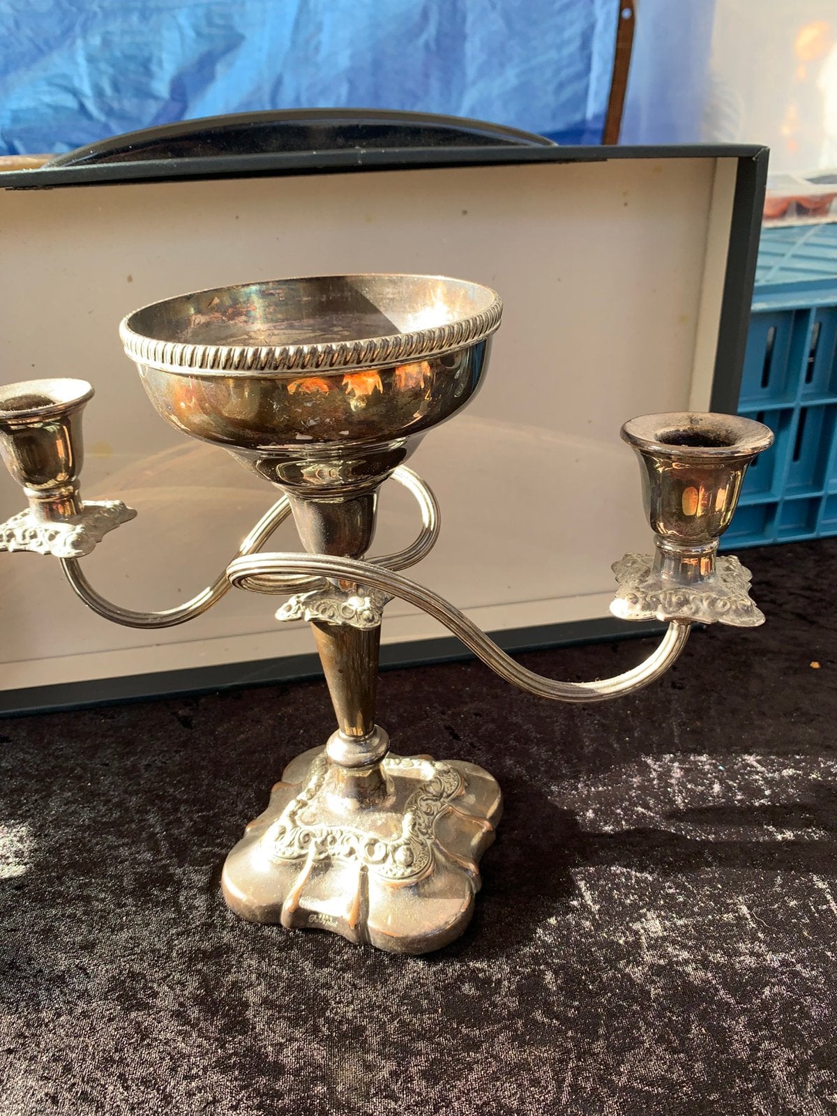 Oude kandelaar, Ophalen of Verzenden, Koper of Brons