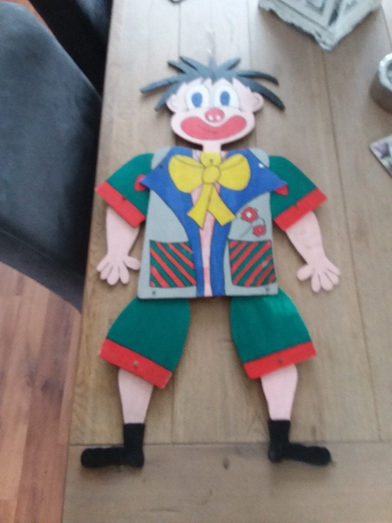 Trekpop van hout, Gebruikt, Overige merken, Ophalen of Verzenden, Wanddecoratie