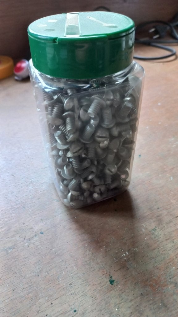400 stuks Bolkop schroeven ¼" lang 10,5 mm, Ophalen, Nieuw, Minder dan 50 mm, Schroeven