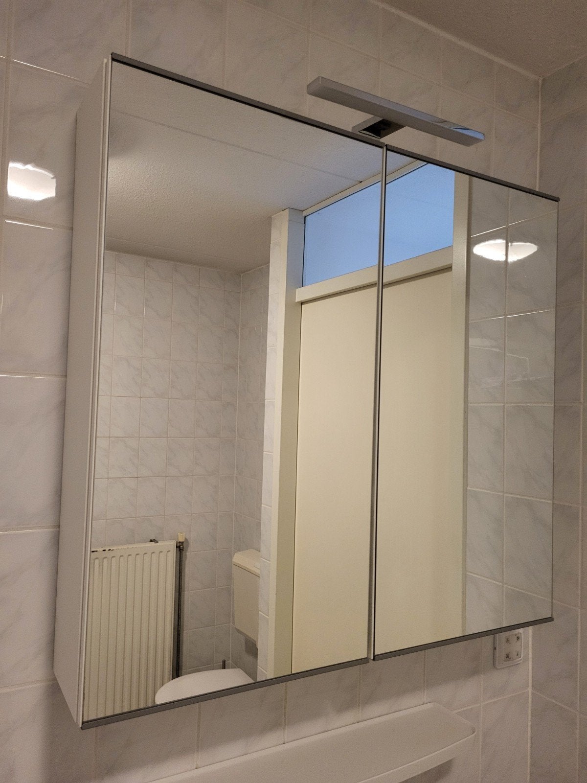 Spiegelkast Ikea Enhet + lamp + wastafelkast Lillangen (opt), Ophalen, 50 tot 100 cm, Minder dan 25 cm, Minder dan 100 cm