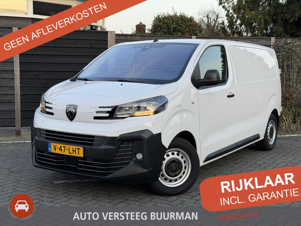 Peugeot e-Expert 75 kWh 136PK L2 Automaat Long Range, Naviga, 12 maanden, Zwart, Wit, Origineel Nederlands