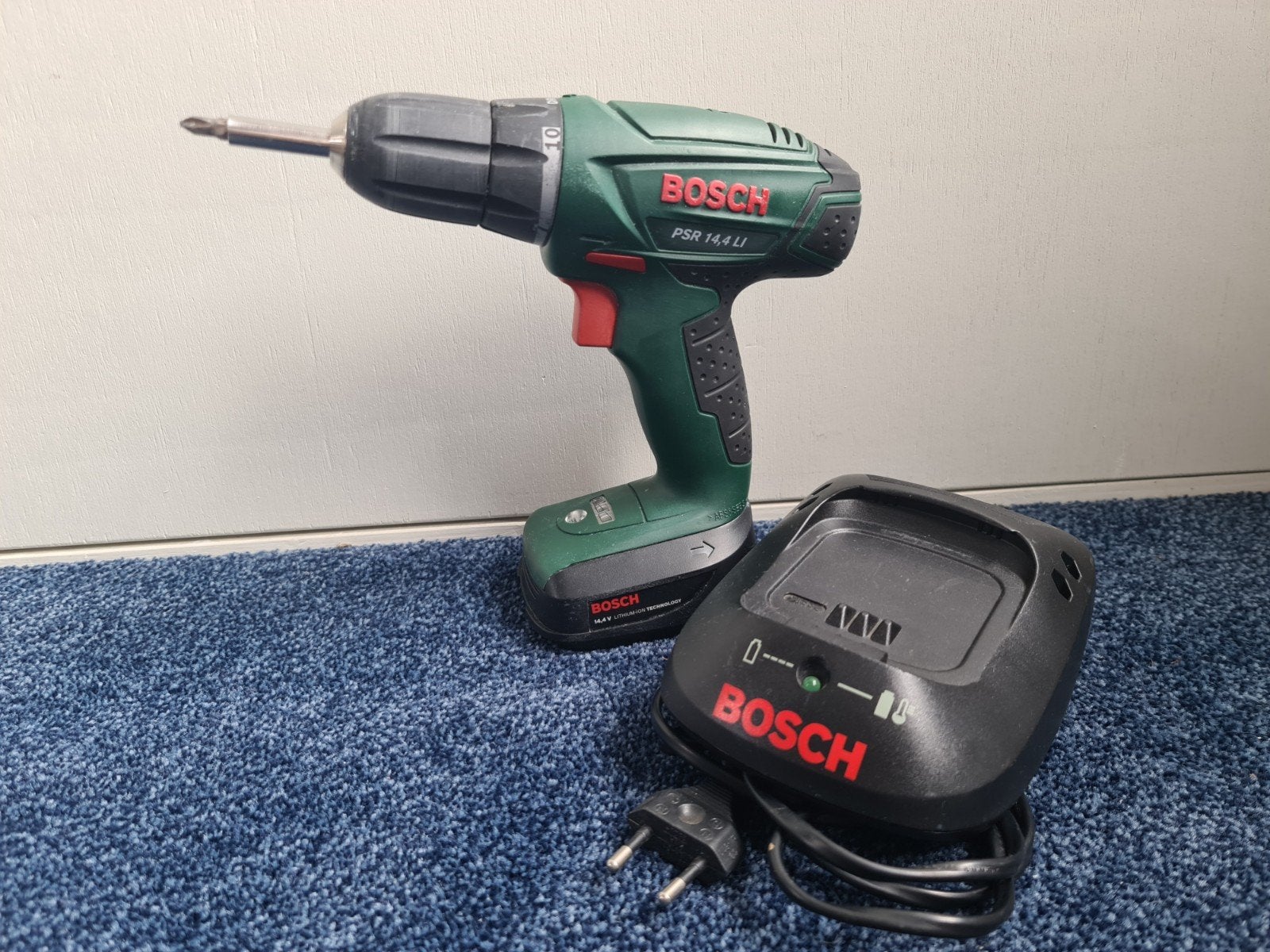Bosch accuboormachine PSR 14,4 LI - Zeer goede staat, Variabele snelheid, Ophalen of Verzenden, Minder dan 400 watt, Zo goed als nieuw