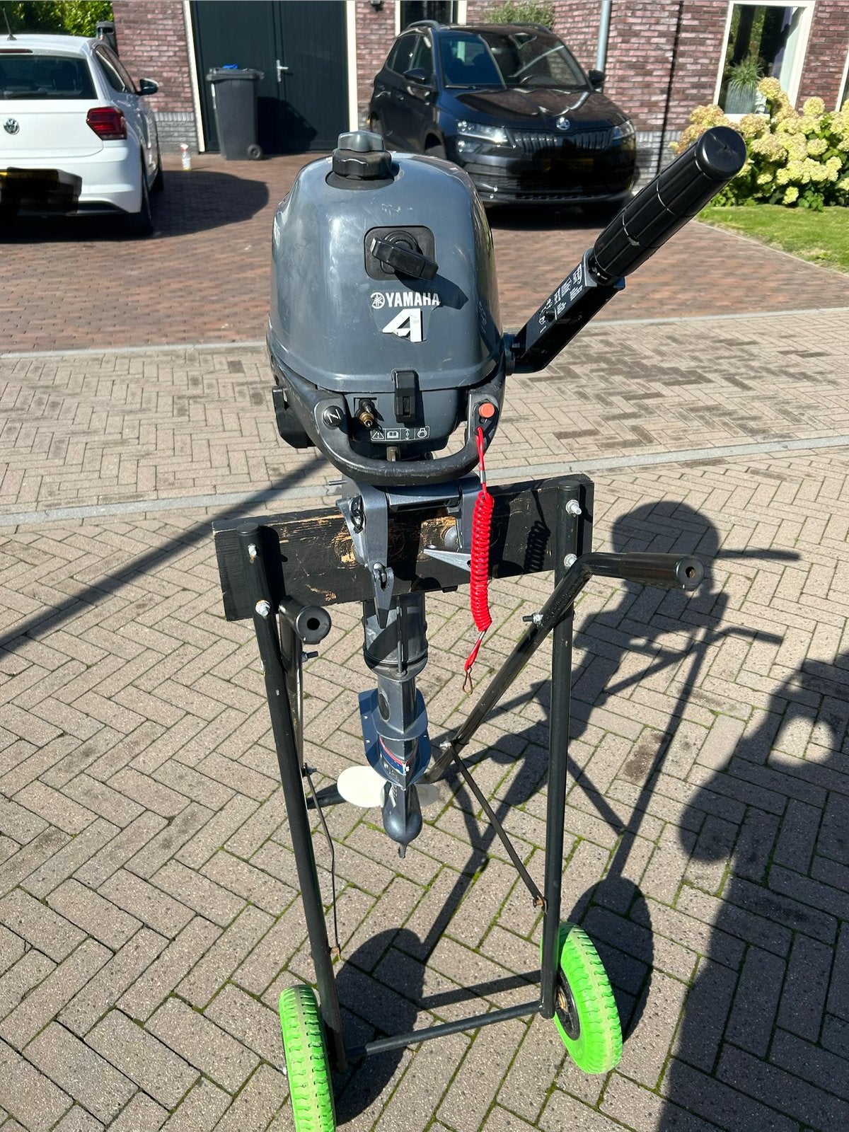 Yamaha 4 pk 4 takt kortstaart, Ophalen, Zo goed als nieuw, Motor en Techniek, Motorboot