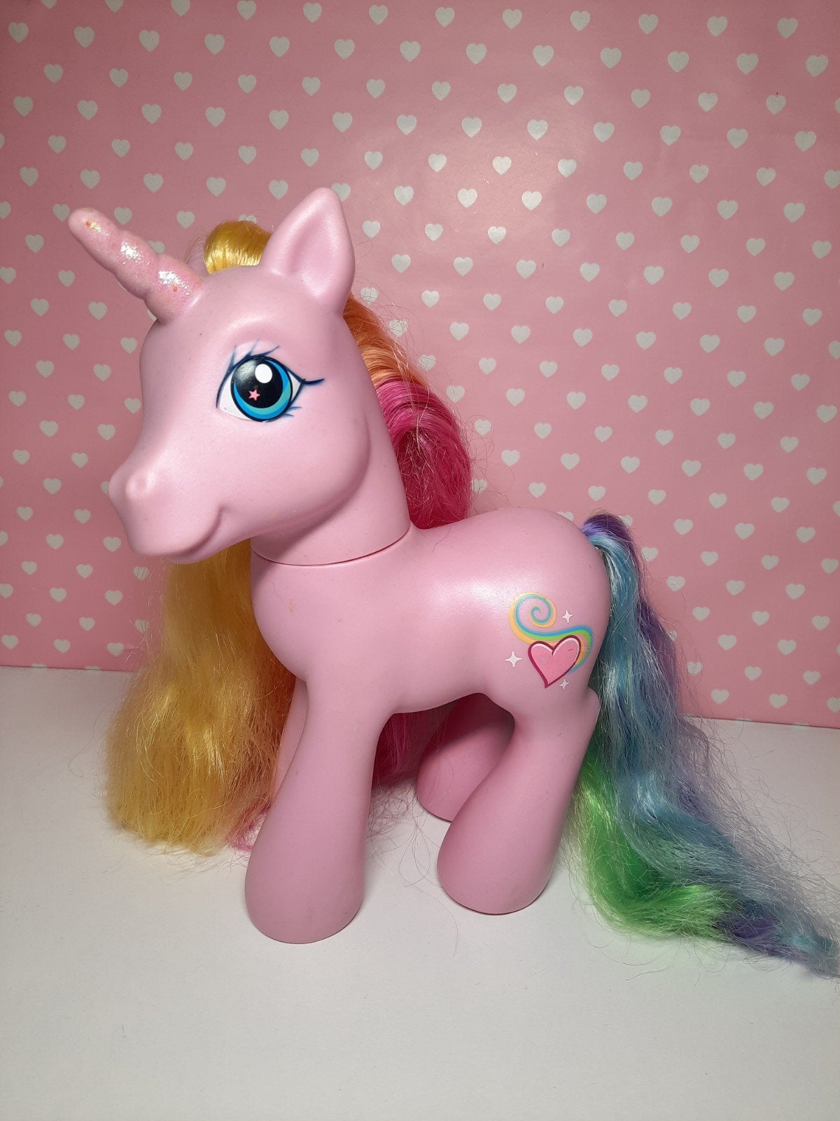 My Little Pony Groot Roze Eenhoorn 24 cm met Regenboog Haar, Kinderen en Baby's, Speelgoed | My Little Pony, Ophalen of Verzenden