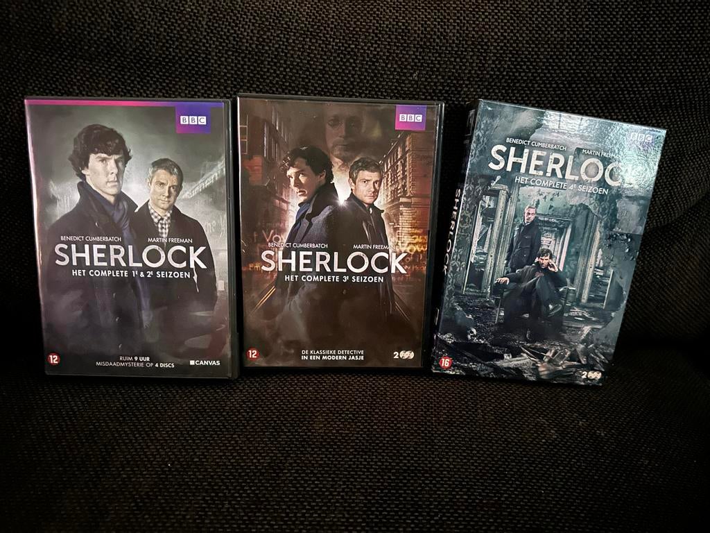 Sherlock seizoenen 1 t/m 4 DVD boxset - Zo goed als nieuw, Cd's en Dvd's, Boxset, Ophalen of Verzenden, Zo goed als nieuw, Vanaf 12 jaar