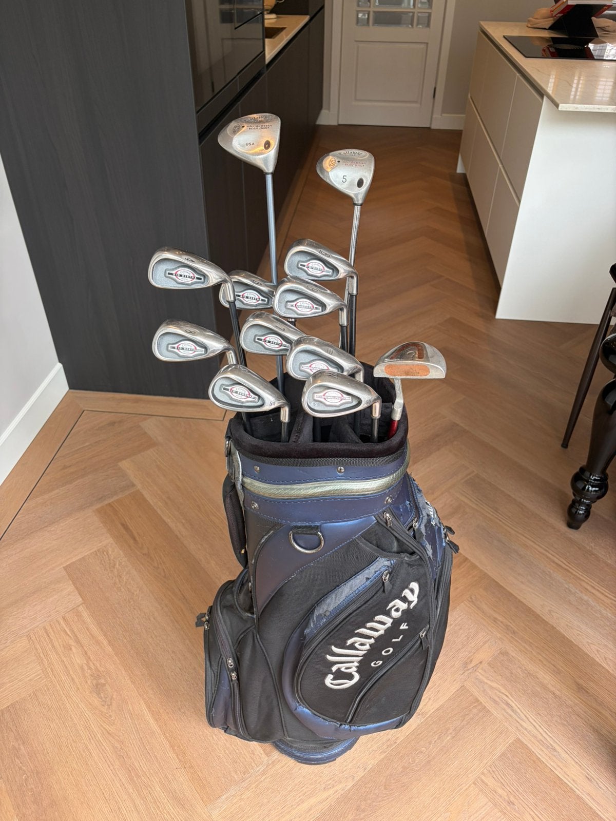Callaway heren golfset ijzers, driver, houten, putter en tas, Ophalen of Verzenden, Zo goed als nieuw, Set, Callaway